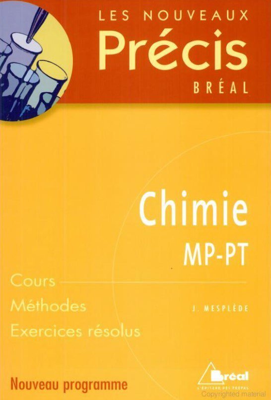 Page de garde Chimie