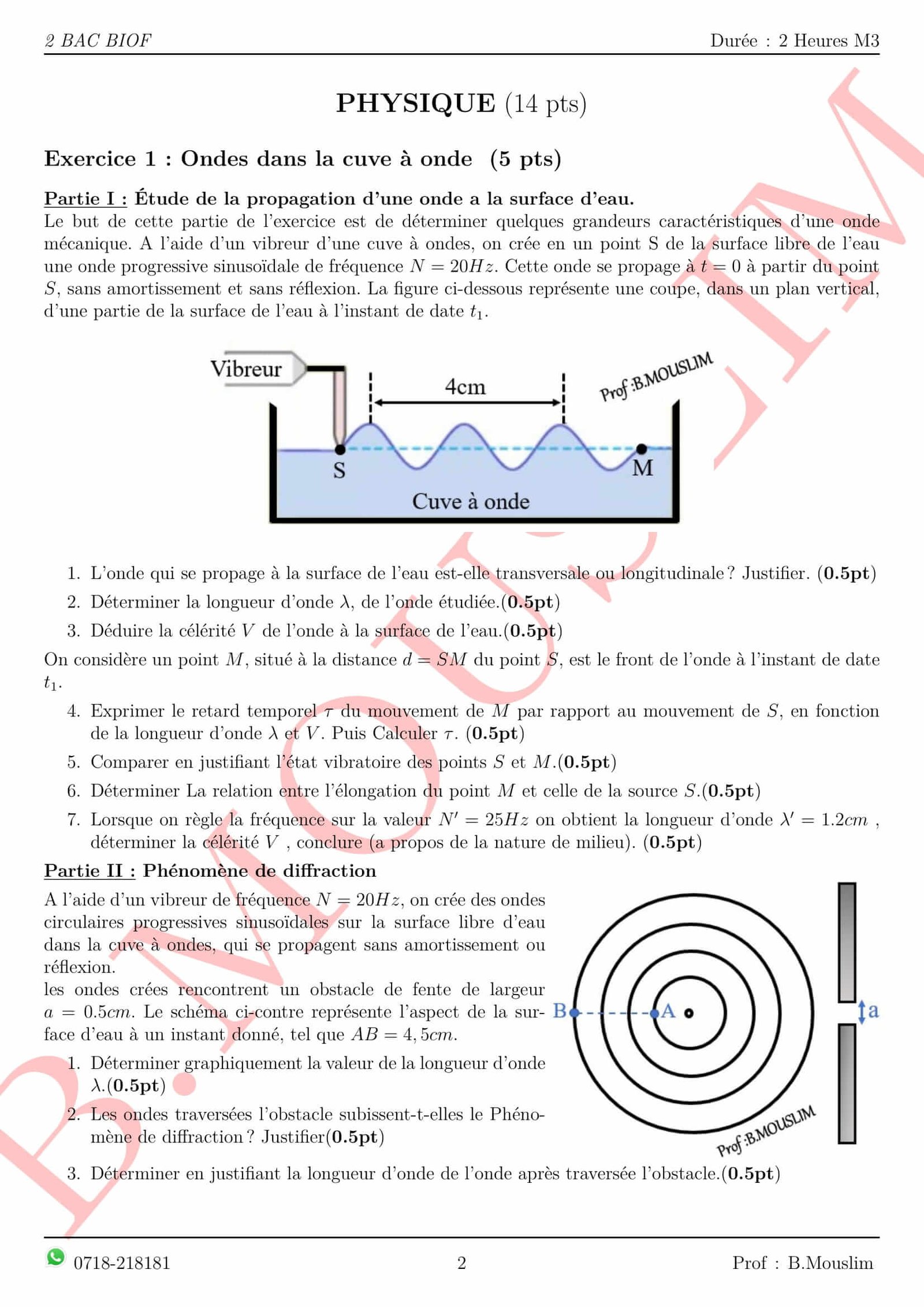 Exercice physique 1