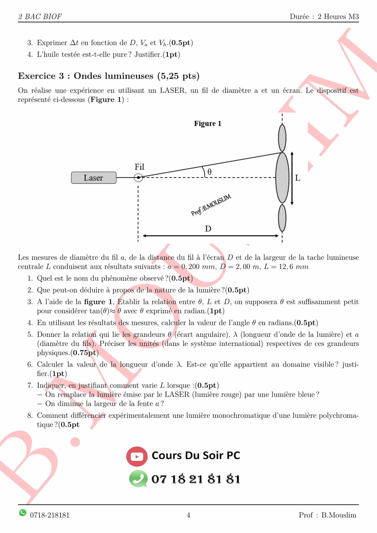 Exercice physique 1