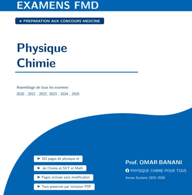 Livre Examens Concours Médecine Physique Chimie